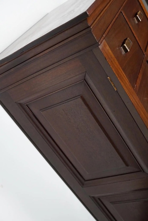 Image 1 of Mobiletto/cassettiera olandese in mogano, anni '30