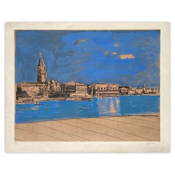 Image 1 of J LAMY Venise – Le Grand Canal Signierte Schablone 1975