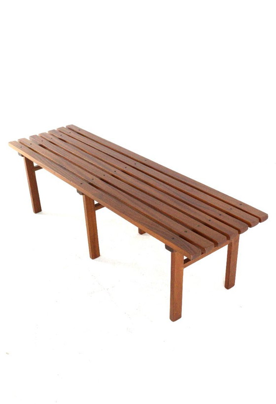 Vintage Wooden Slatted Bench 'Odijk' Midcentury – Benches (photo 10 of 15)