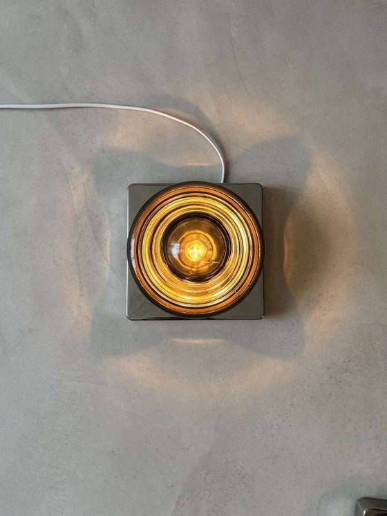 Image 1 of Lampade da parete in vetro fumé Cosack anni '70