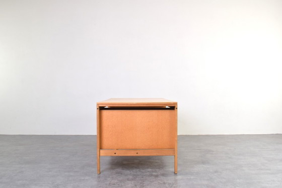 Image 1 of Mid-Century Oak Desk by Chr. Rasmussen for Randers Møbelfabrik, 1970s.