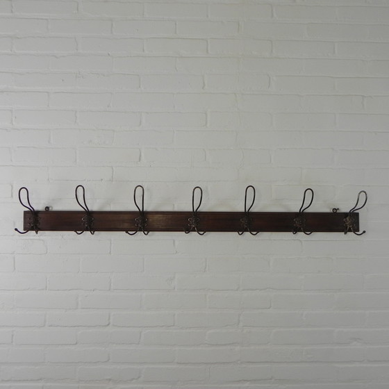 Image 1 of Wall Coat Rack With 7 Hooks With Gargoyles