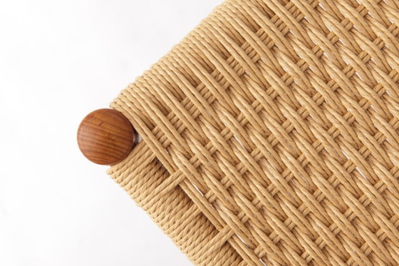 Set van 4 Alf Aarseth Model 145 eetkamerstoelen, teakhout en Deens papierkoord, Gustav Bahus, Noors – Wood (photo 3 of 10)