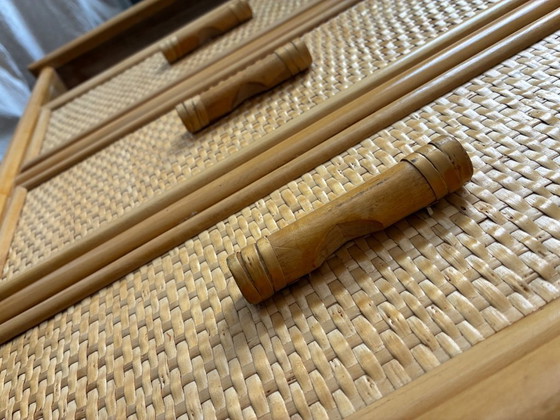 Image 1 of Kleine ladekast van rotan en bamboe
