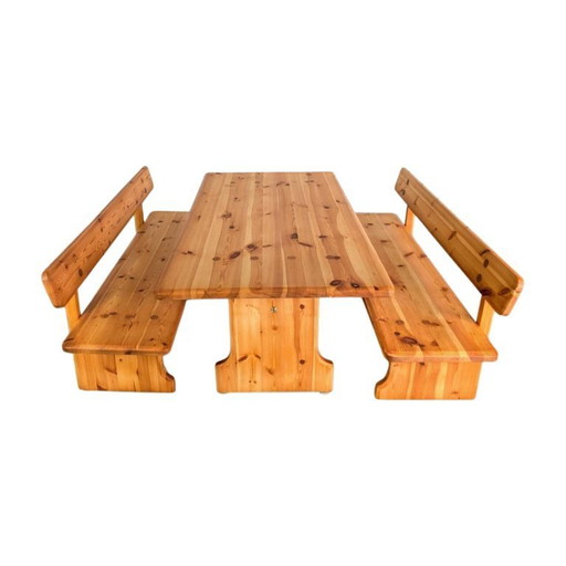 Zitgroep Karl Andersson en Sner Carl Malmsten 2 banken + tafel