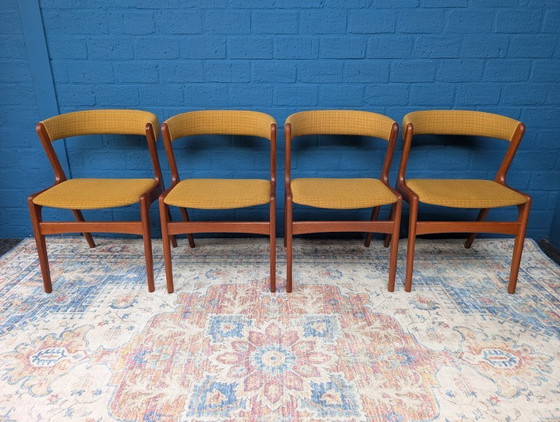Image 1 of 4x vintage stoelen, Korup Stolefabrik model T21, jaren 60