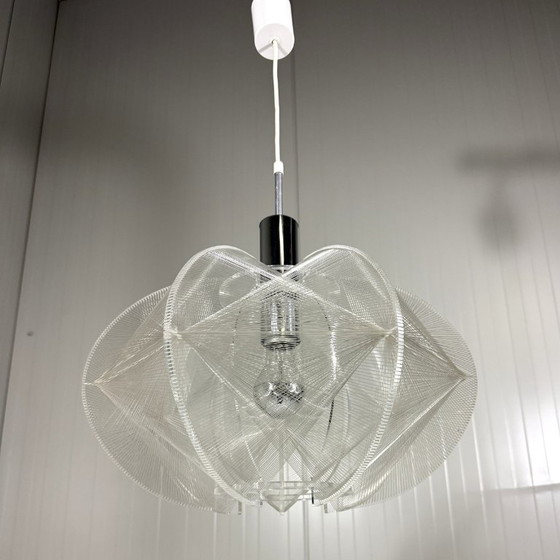 Suspension Swag de Paul Secon, Sompex années 1960, Plexiglas, Transparent (photo 2 sur 14)
