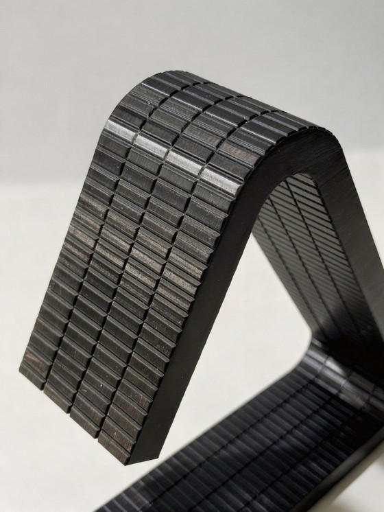 Image 1 of 3D Printed Book Stand with Glasses Holder & Test Tube Vase – Black PLA Decorative Display