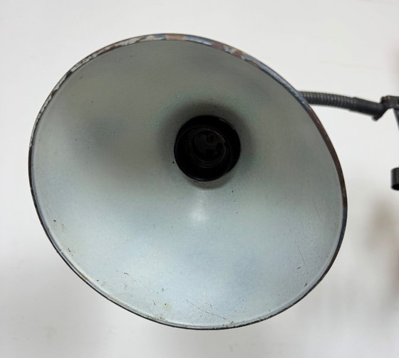 Image 1 of Dark Grey Industrial Scissor Wall Lamp from Elektroinstala, 1960s