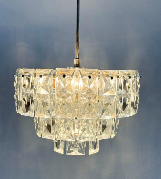 Image 1 of Mid Century Lustre/plafonnier de Kinkeldey, Allemagne, années 1970