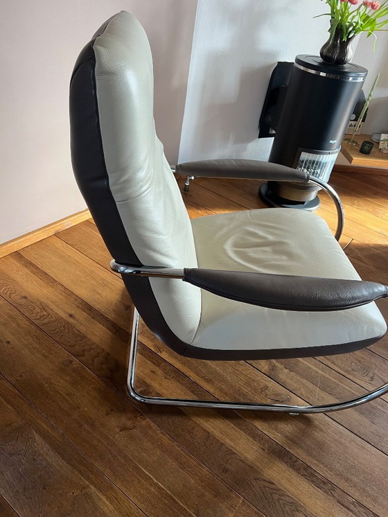 Image 1 of Koinor model Jacy 2-color leather armchair