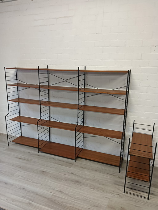 WHB modulair wandrek, ook los te delen, teak fineer 