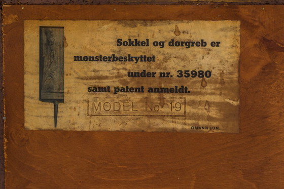 Image 1 of  Model 19 Teakhouten dressoir van Gunni Omann voor Omann Jun, Denemarken, jaren 60