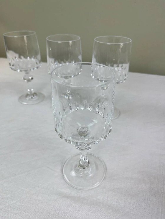 4 bicchieri di cristallo – Bicchieri e caraffe, Crystal, Glass, Art Deco (photo 5 of 7)