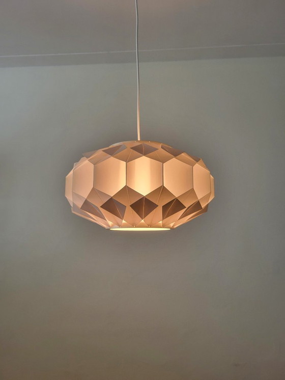 Image 1 of Vintage Facett pendant lamp by Lars Schioler for Hoyrup 1974