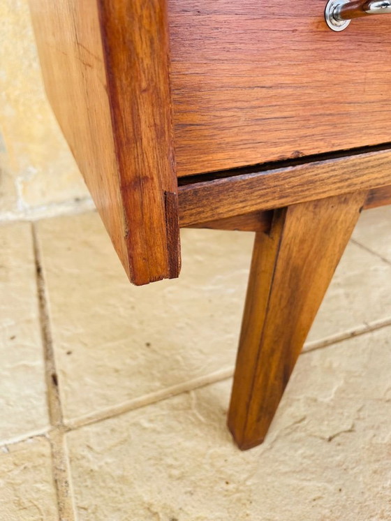 Image 1 of Vintage ladekast van notenhout uit het midden van de eeuw, jaren 50