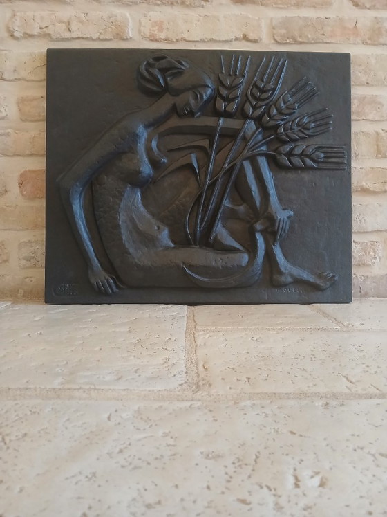 Fonderie d'art STERN - Firmato M QUELLIER (per il Sig. QUELLIER), Sculture, Ghisa, Nero, Figuratief (foto 5 di 5)