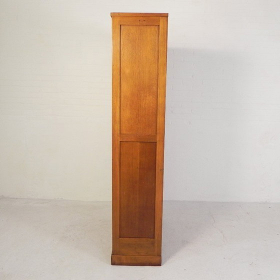 Image 1 of Cassonetto avvolgibile in rovere con 2 ante, altezza 180 cm, anni '50