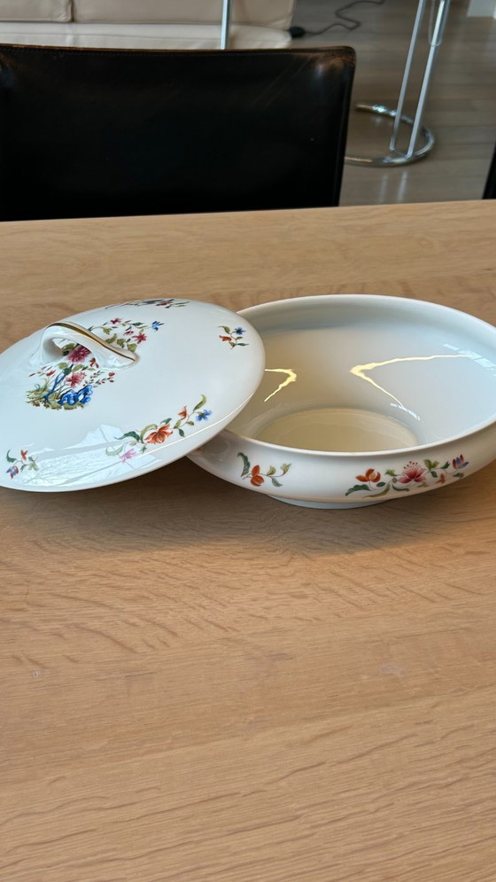 Image 1 of Authentic Limoges porcelain tableware set (67)