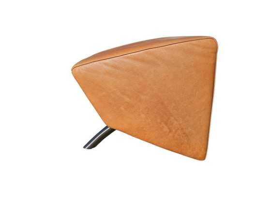 Image 1 of Poltrona + pouf abbinato - pelle - 2000