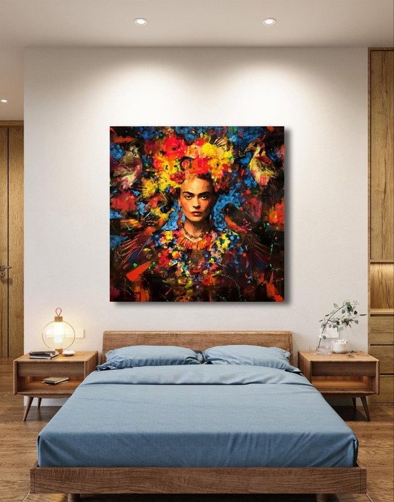 Image 1 of Alberto Ricardo - Frida Kahlo - Artist Canvas