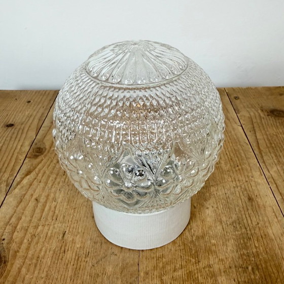 Plafonnier vintage en porcelaine blanche, années 1970 – Glass, Ceramic (photo 4 of 13)