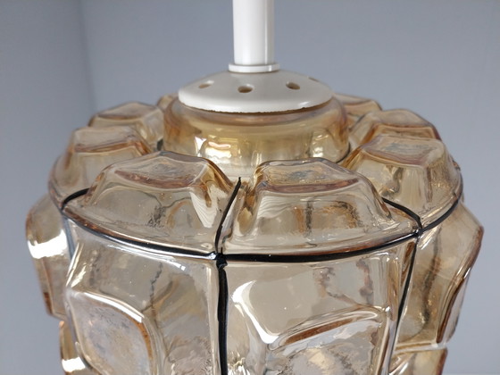 Image 1 of Vintage Hanglamp van Glashütte Limburg, Jaren 60