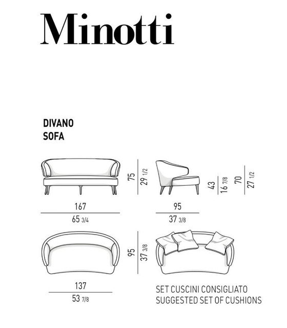 Image 1 of ZGAN Minotti Aston Sofa + Hocker Velvet Yellow