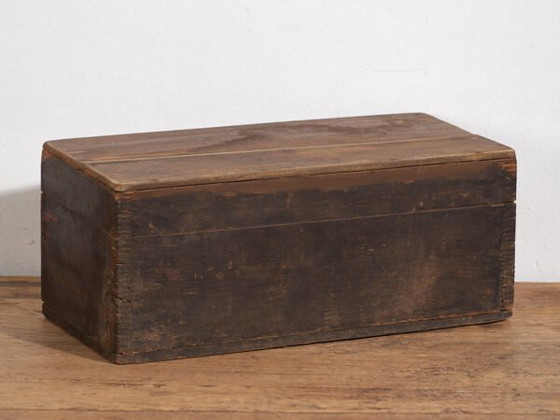 Antiker rot lackierter Koffer (ca. 1900) #40 – Aufbewahrungsschrank (photo 35 of 39)