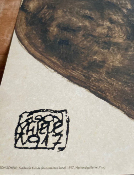 Image 1 of Egon Schiele  (1890-1918), Siddende Kvinde ( Kunstnerens Kone), 1971, Nationalgalleriet, Prag, Vienna 1900- Art And Desig Egon .