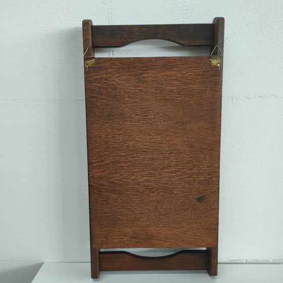 Image 1 of Portaspezie in legno vintage (presumibilmente antico) (con ganci per appendere)