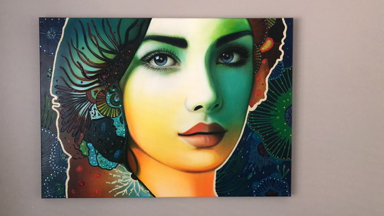 Image 1 of Modern colorful painting 100 x 140 cm