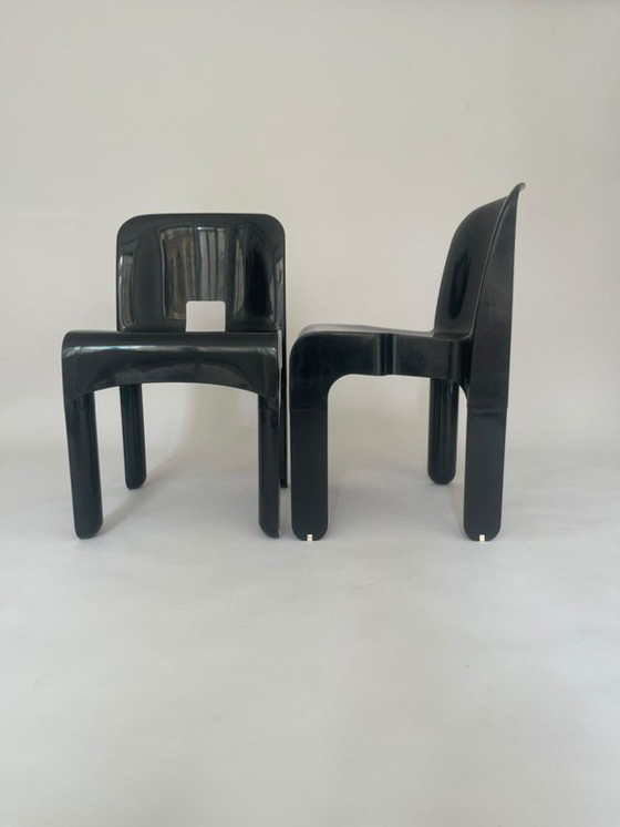 Image 1 of Paar Universale Stühle von Joe Colombo für Kartell 70er Jahre
