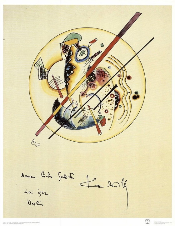 Image 1 of Wassily Kandinsky: “Aus dem Gästebuch Galston 1922”. Archivio Bauhaus di Berlino