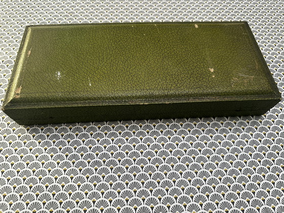 Image 1 of Posate da insalata in argento e dorate in stile Art Nouveau