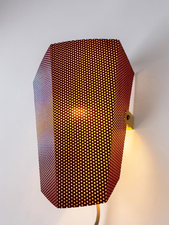 Rare set of 3 Perfolux Wall lights – Hiemstra & Evenblij, 1954 – Metal (photo 12 of 22)