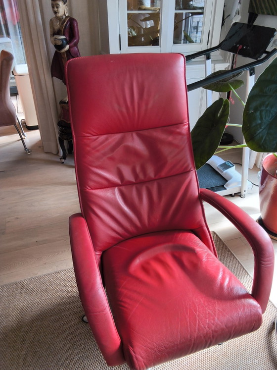 Poltrona relax Prominent in pelle rossa – Poltrone relax, Calfskin (photo 5 of 5)