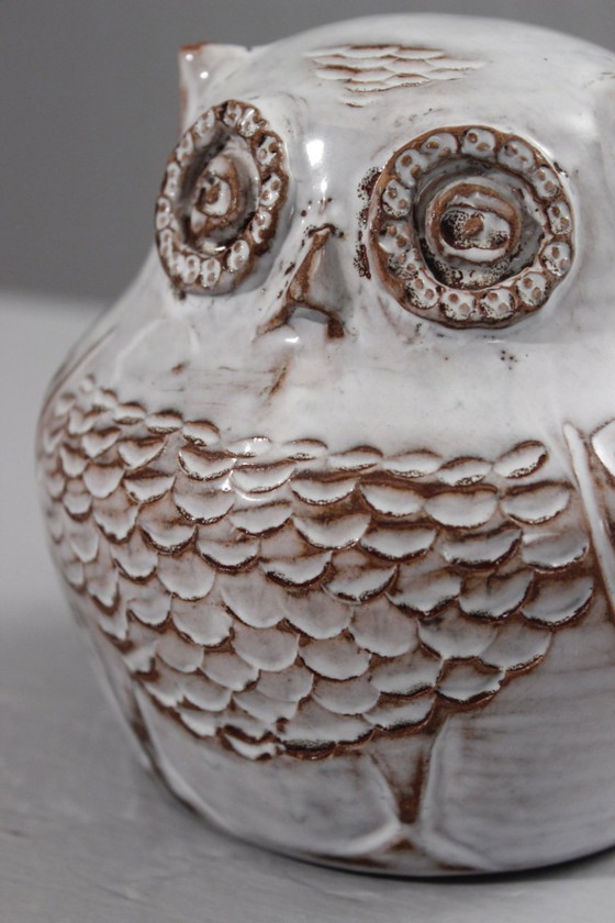 Image 1 of Robert Meynard in Avignon – Keramik-Eulenskulptur, um 1960