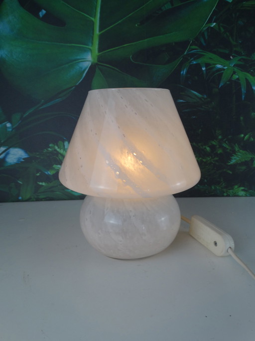 Vintage swirl mushroom lamp