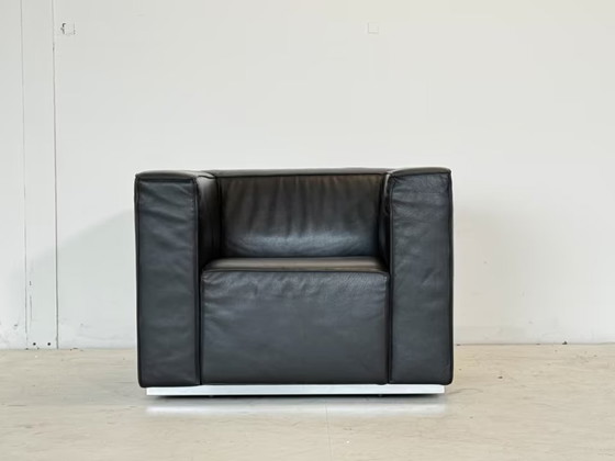 Cassina Blox Armchair Office Leather Reception Chair Design – Metal (photo 2 of 17)