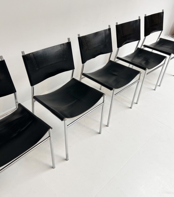 Image 1 of Set van 5 SE06 stoelen van Martin Visser voor ’t Spectrum, 1960's