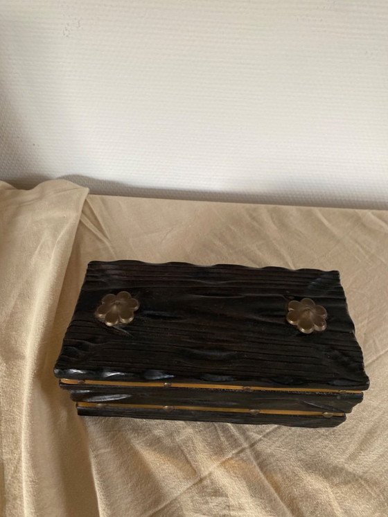 Image 1 of Vintage Brutalist Made in Spain Wooden Box