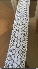 Antique Luxeuil Lace Table Runner – 114 x 32 cm – 1900-1930