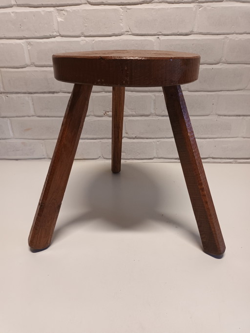 Wooden milk stool