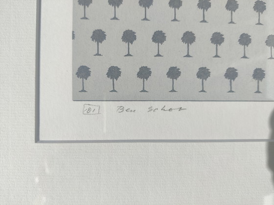 Image 1 of Ben Schot - Trees, Hand-signed Graphics, Framed