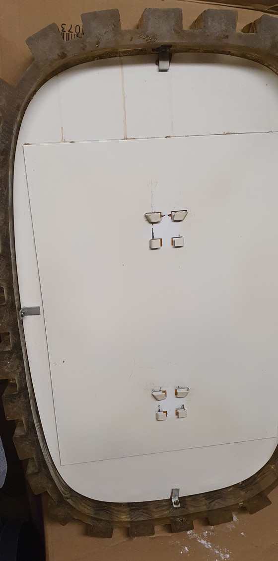 Image 1 of Specchio retroilluminato in vetro satinato, anni '60/'70