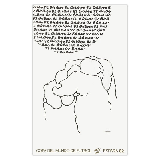 Image 1 of Eduardo CHILLIDA Expo - Copa del Mundo de futbol - Bilbao Affiche 1982
