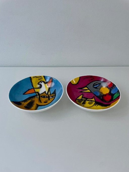 Set aus 2 Corneille-Keramikschalen