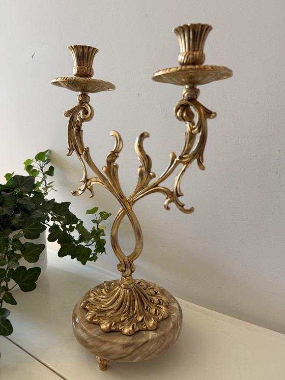 Image 1 of Bougeoir de style Hollywood Regency