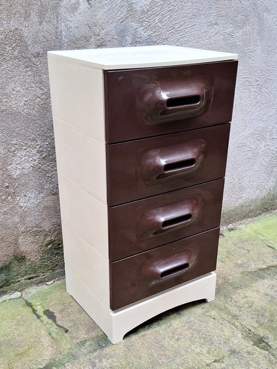 Image 1 of Cassettiera in plastica di Marc Held per Prisunic